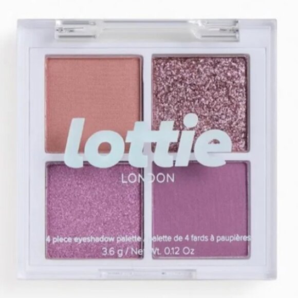 Brand New Lottie London THE MAUVES Quad Eyeshadow Palette - Picture 1 of 8